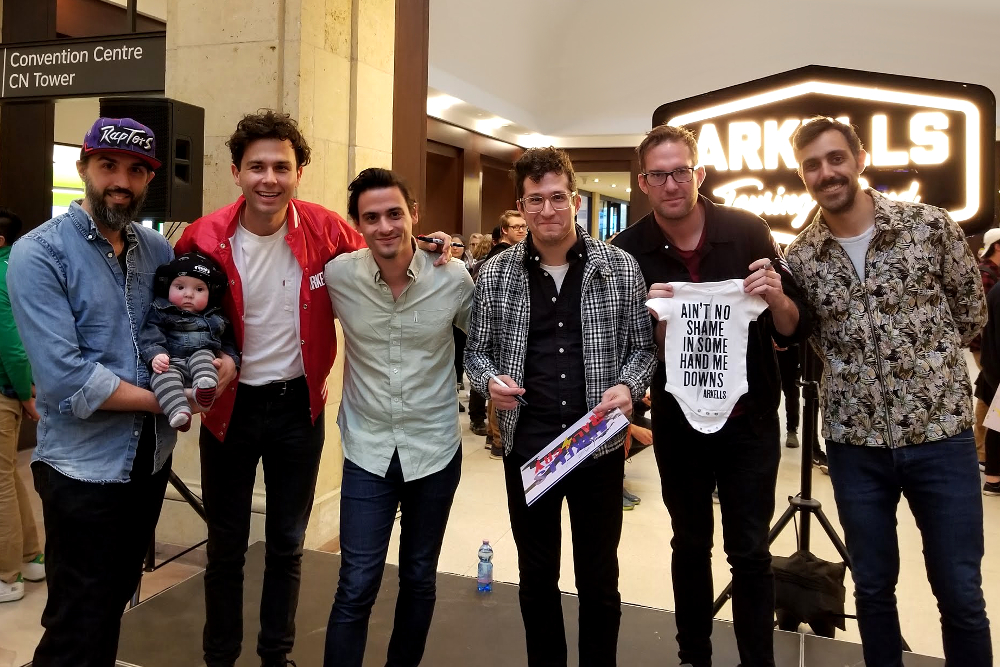 Arkells meet and greet Rally Cry launch event