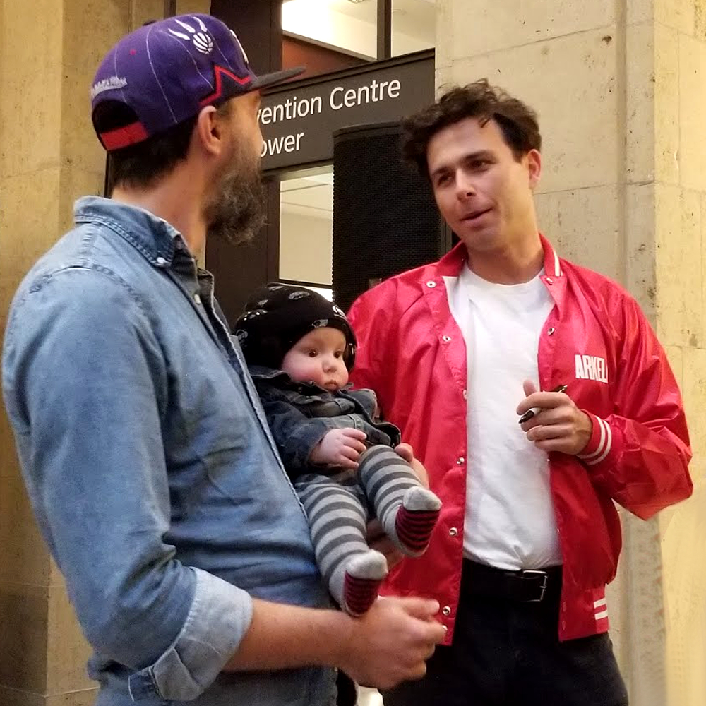 Arkells meet and greet Rally Cry launch event
